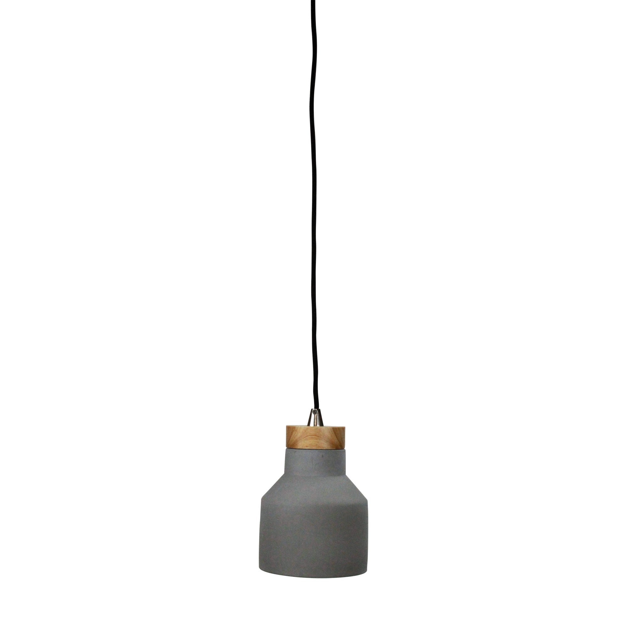 PANTO 1 Urban Style Pendant in Concrete and Timber Oriel Lighting