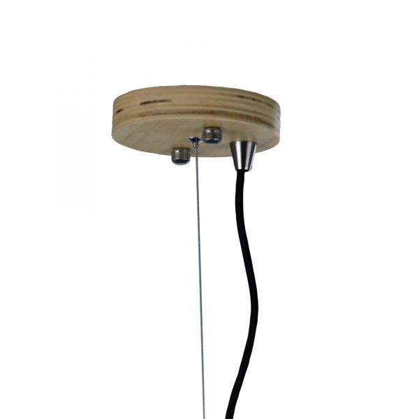 PANTO 3 Urban Style Pendant in Concrete and Timber Oriel Lighting