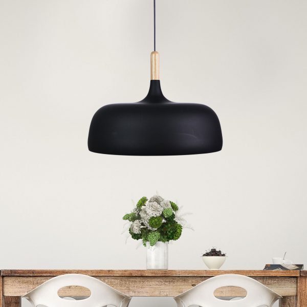 MALT.48 Urban Retro Industrial Style Pendant Black Oriel Lighting