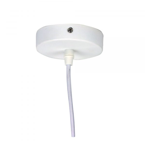 MALT.48 Urban Retro Industrial Style Pendant White Oriel Lighting