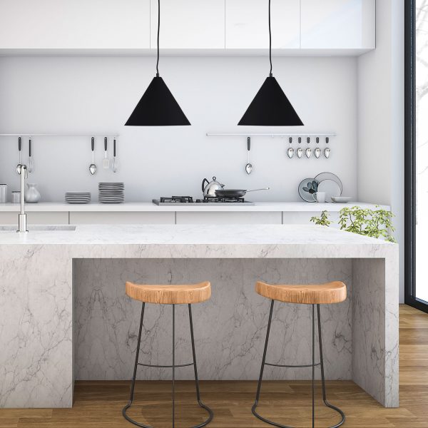 CONIC.28 Stylish Conical Black Pendant Oriel Lighting