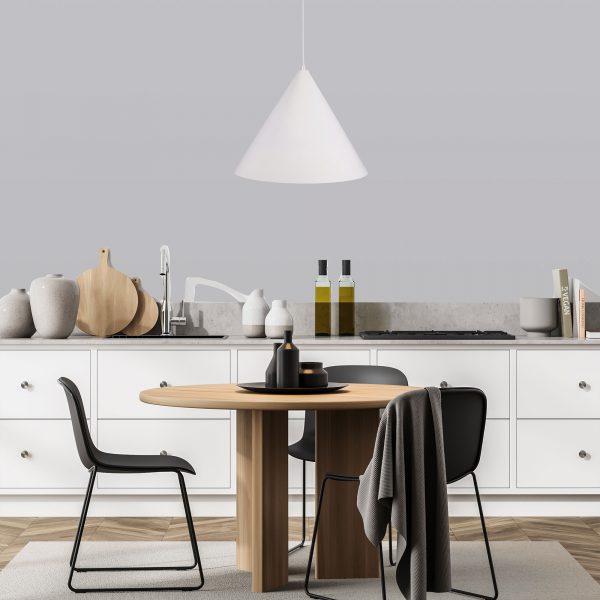 CONIC.45 Stylish Conical White Pendant Oriel Lighting