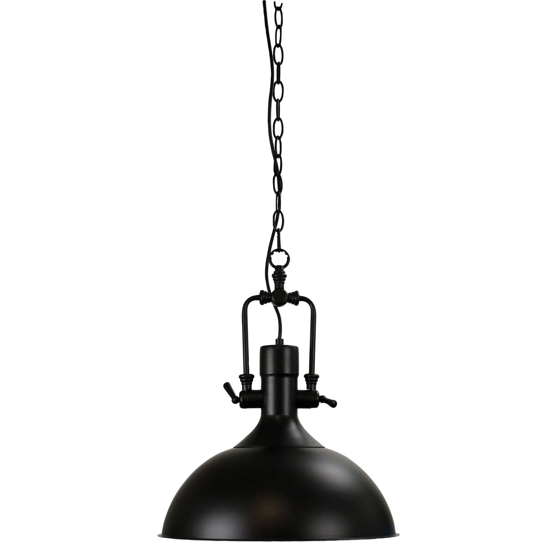 COTTAGE Urban Retro Industrial Style Black Pendant Oriel Lighting