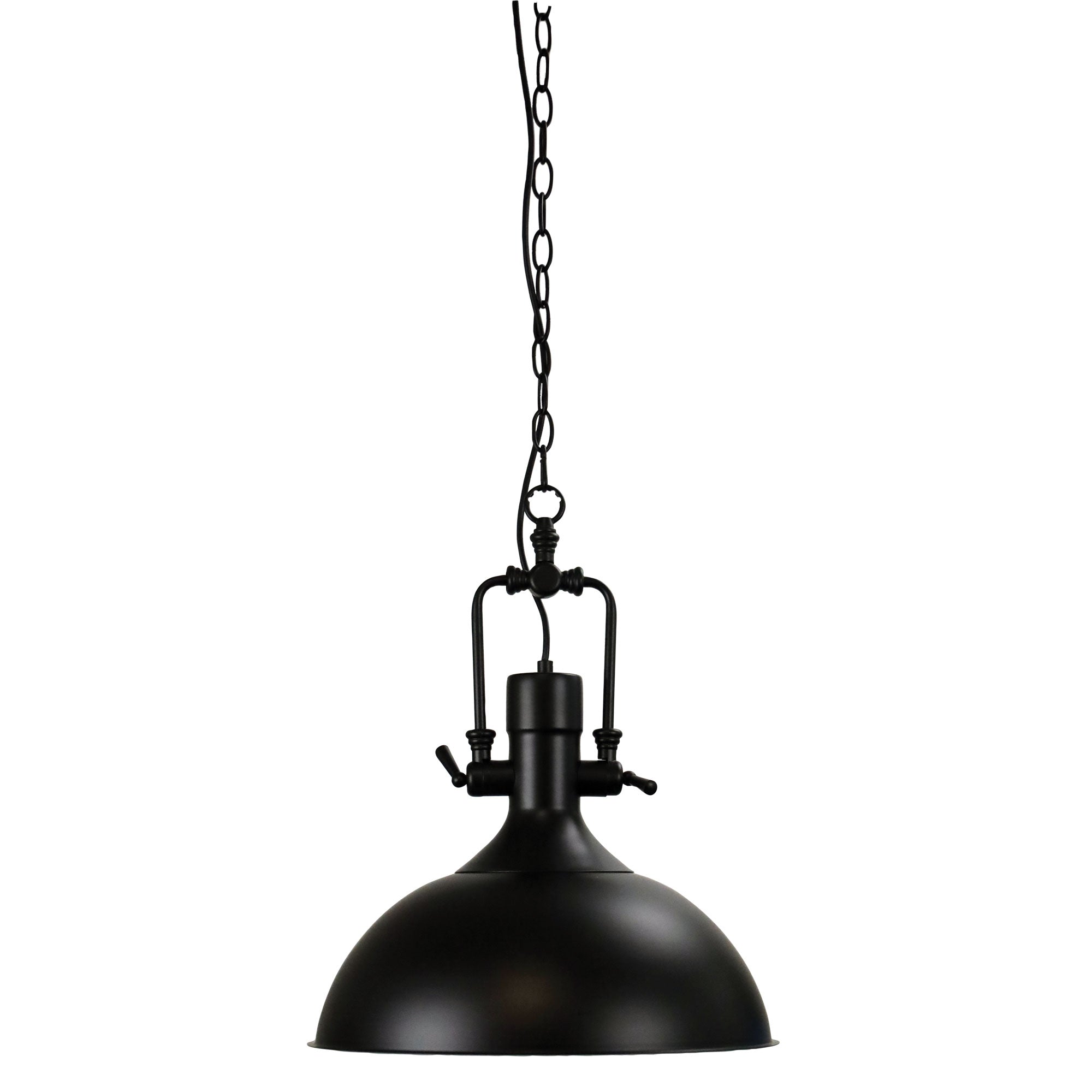COTTAGE Urban Retro Industrial Style Black Pendant Oriel Lighting