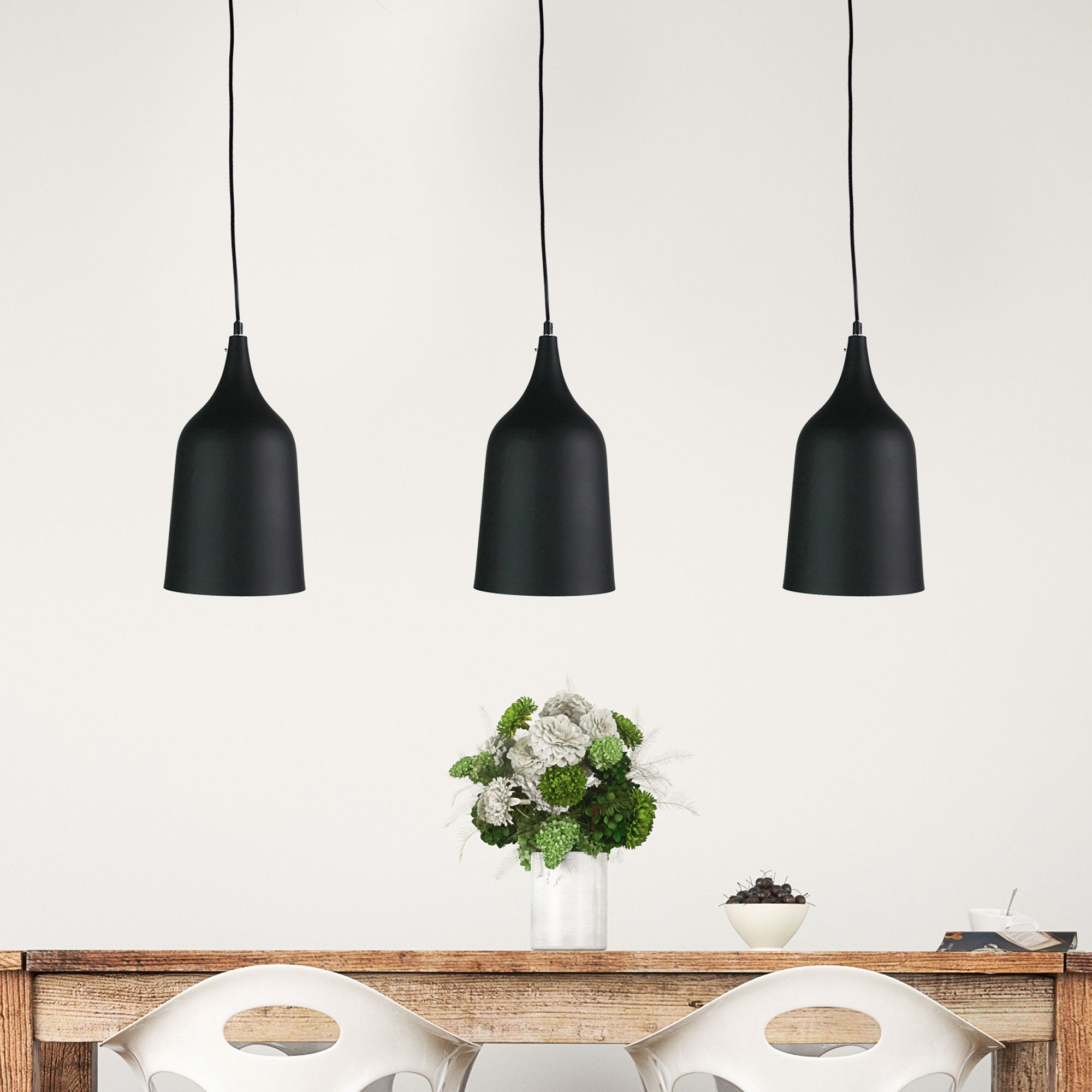 PLATO Contemporary Urban Pendant Black Oriel Lighting