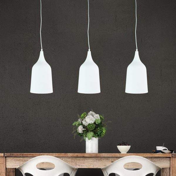 PLATO Contemporary Urban Pendant White Oriel Lighting