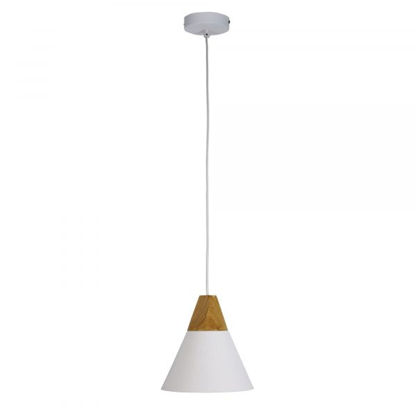 TRIGO.20 WHITE Stylish Conical White Pendant Oriel Lighting