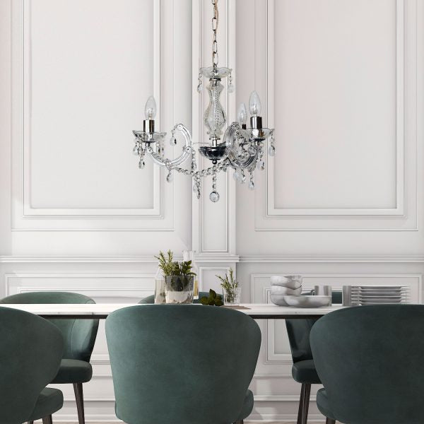 MARIE THERESE 3 LIGHT Classic Chandelier Pendant Oriel Lighting
