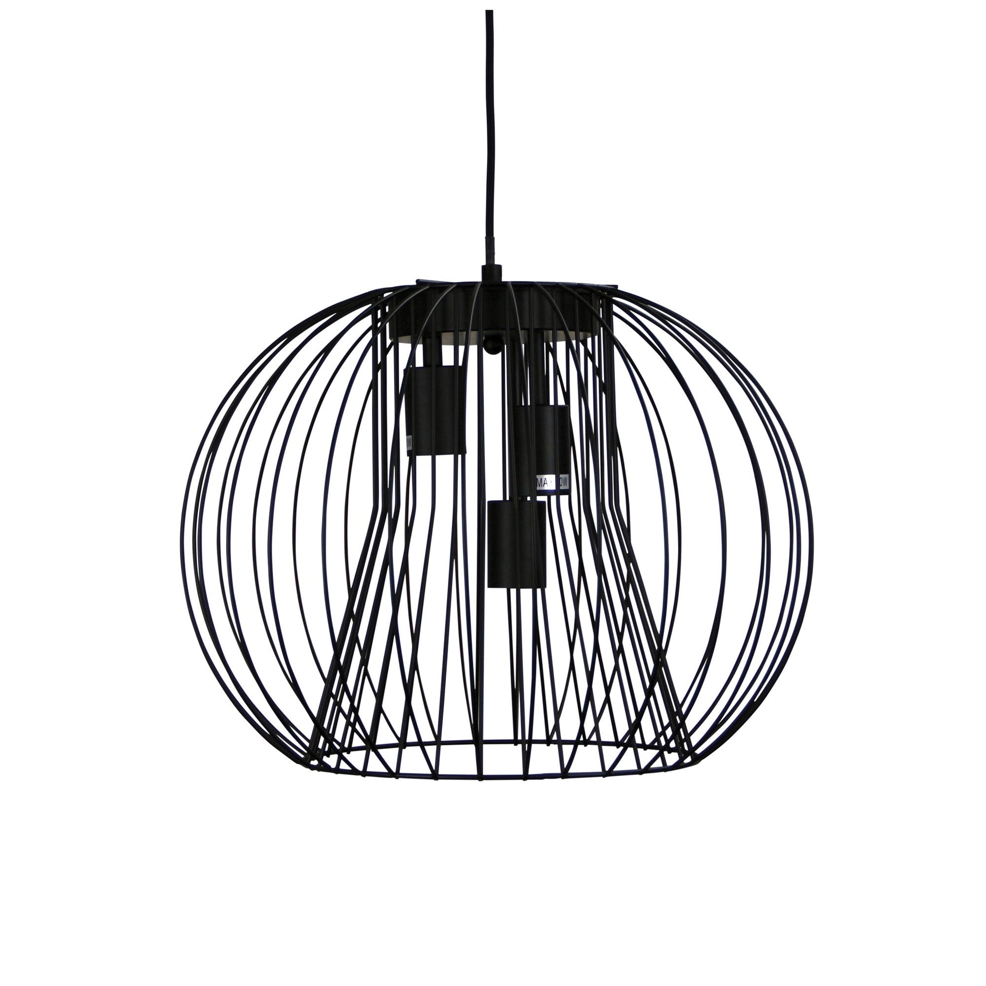MALO.45 Black Wire 3 Light Pendant Oriel Lighting