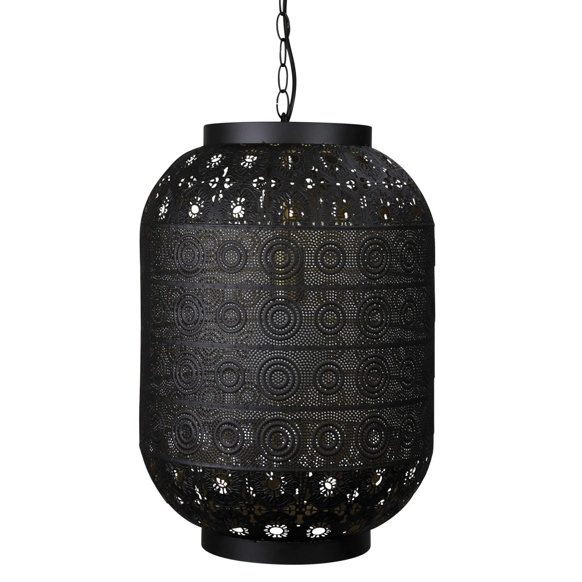 ALHAMBRA.35 Pendant Light Laser Cut Metal Pendant with Gold Inner Oriel Lighting
