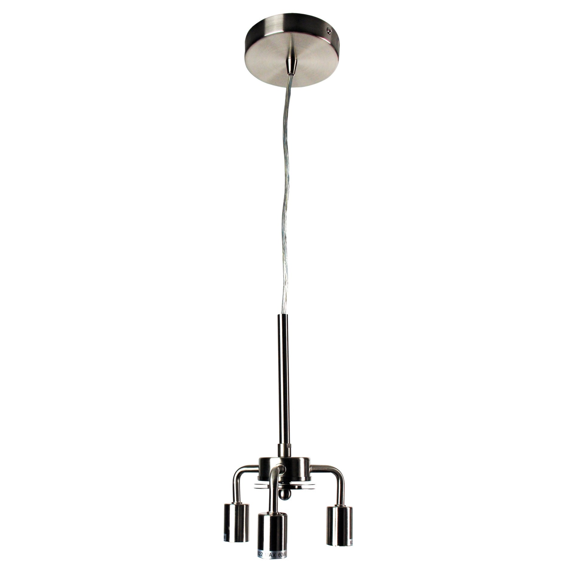 SUSPENSION 3 LIGHT Brushed Chrome Oriel Lighting