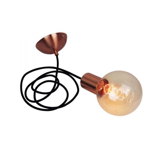 POP.2 Copper Single Drop 2m Suspension Oriel Lighting