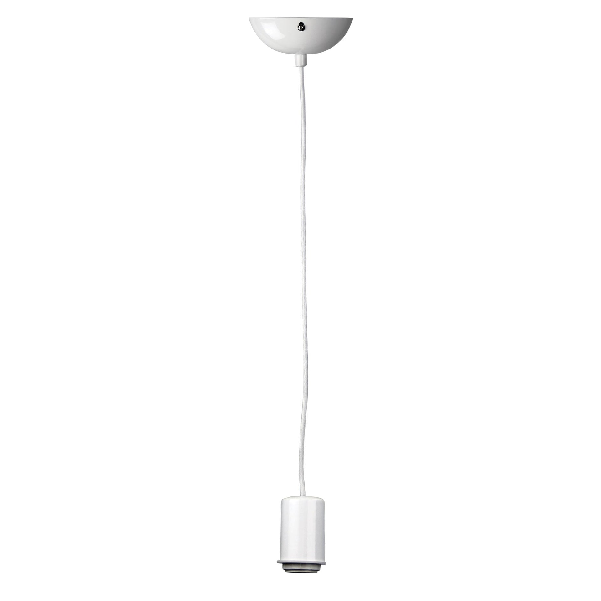 POP Single Drop 2m E27 Suspension White Oriel Lighting