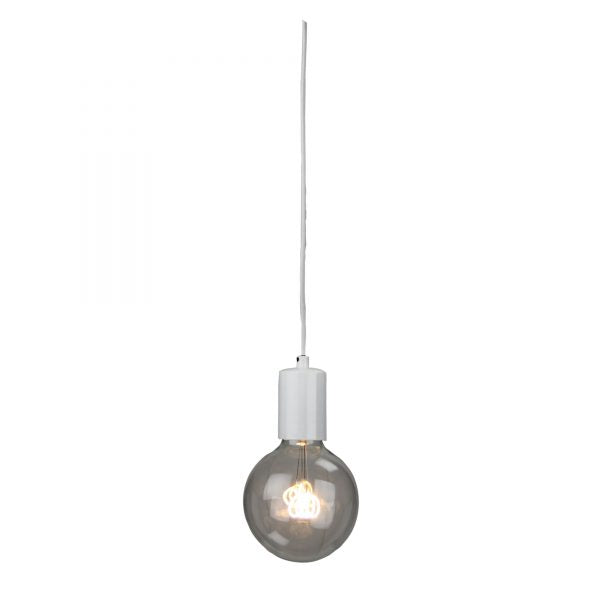 POP Single Drop 2m E27 Suspension White Oriel Lighting