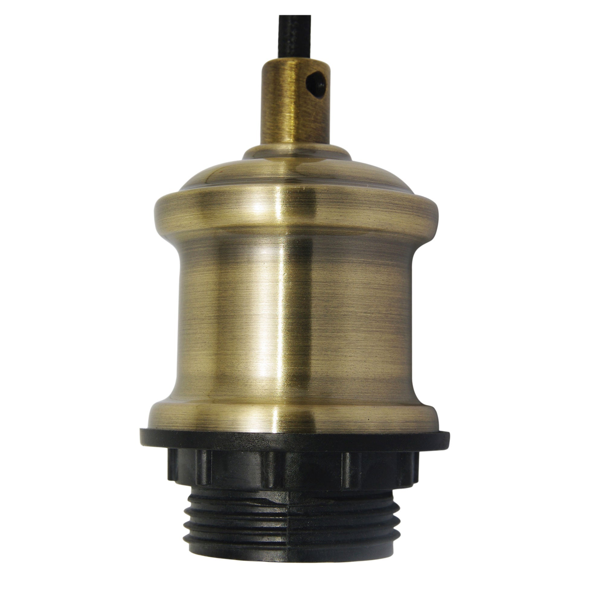 ALBANY CORD Pendant Light 180cm Vintage Cloth Cord Suspension Antique Brass Oriel Lighting