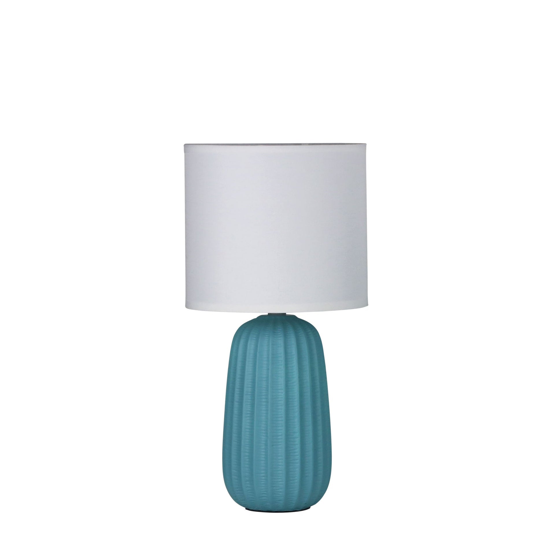 BENJY.20 Blue Ceramic Table Lamp Oriel Lighting