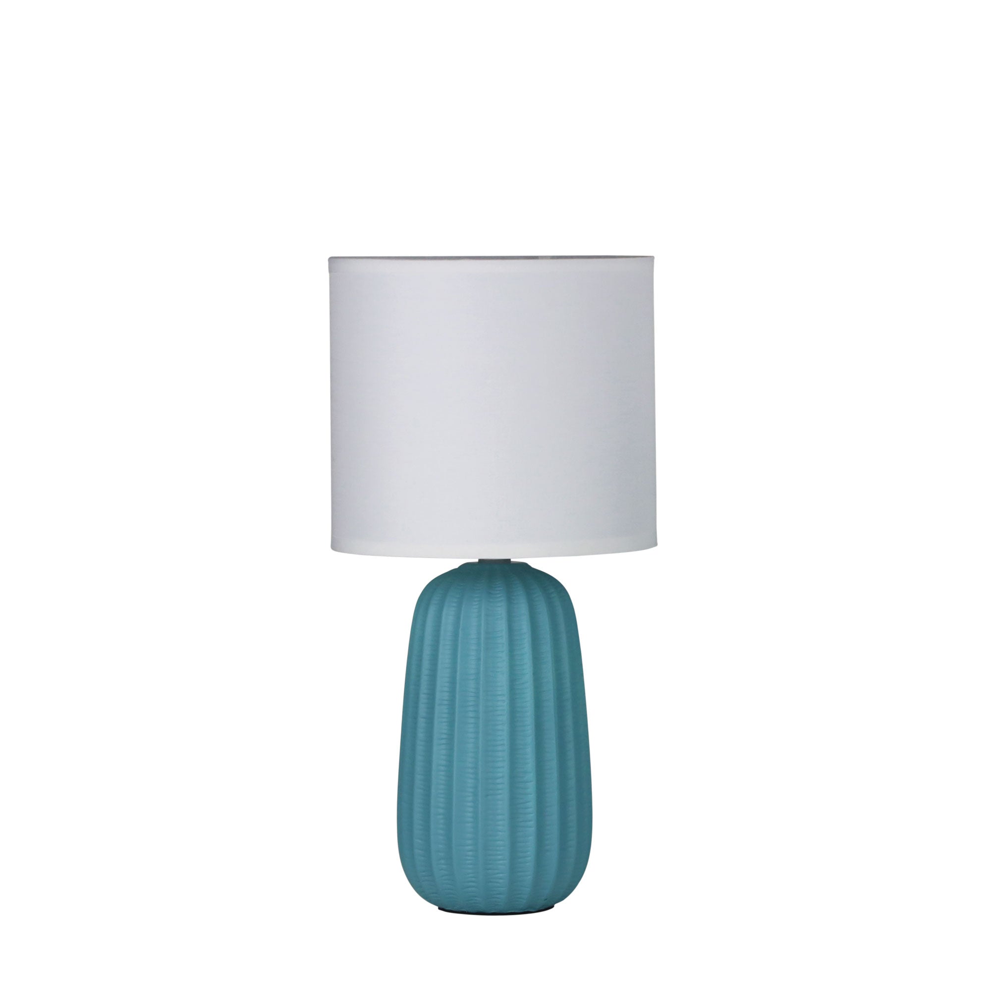 BENJY.20 Blue Ceramic Table Lamp Oriel Lighting