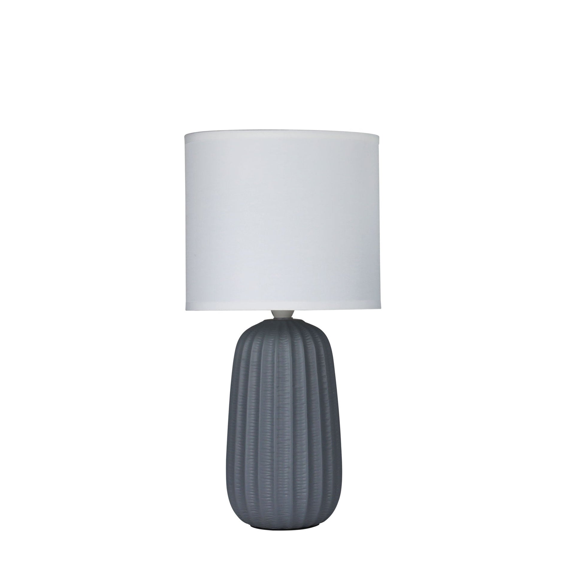 BENJY.20 Grey Ceramic Table Lamp Oriel Lighting