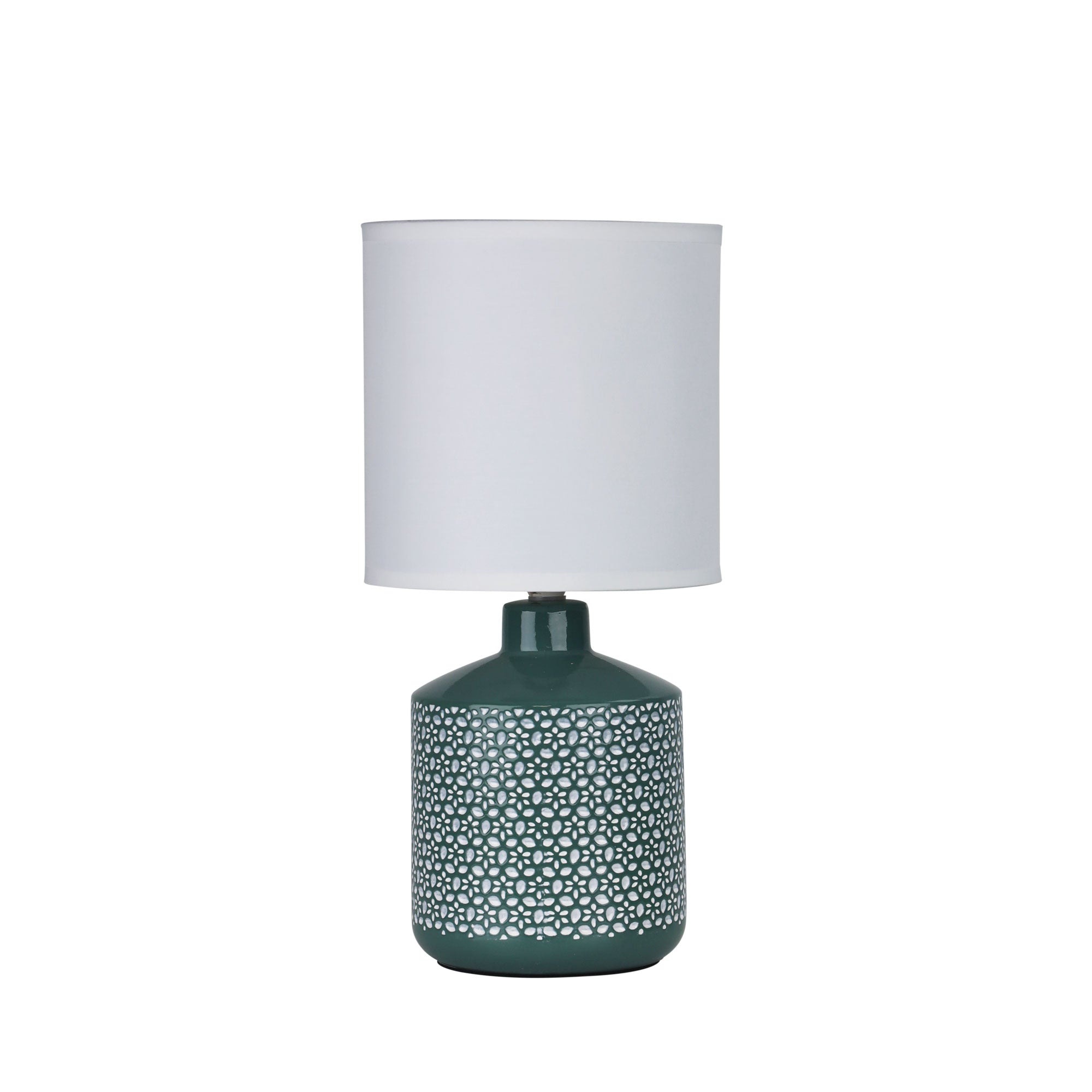 CELIA Green Ceramic Table Lamp Oriel Lighting