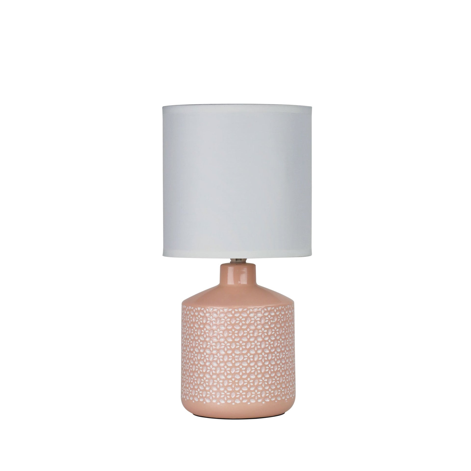 CELIA Pink Ceramic Table Lamp Oriel Lighting