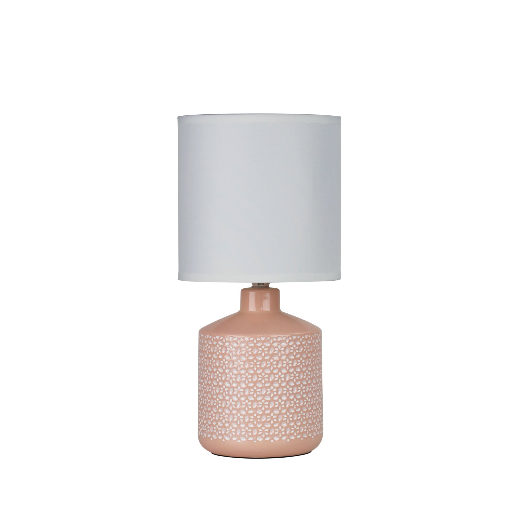 CELIA Pink Ceramic Table Lamp Oriel Lighting