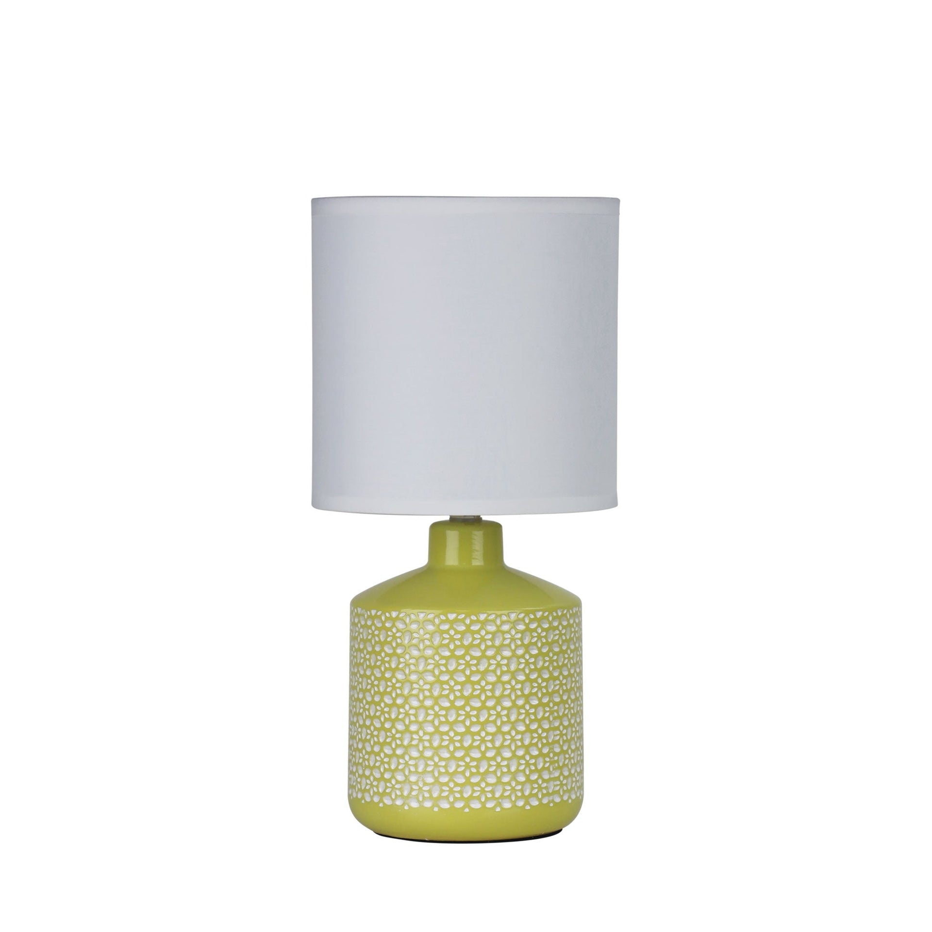 CELIA Yellow Ceramic Table Lamp Oriel Lighting