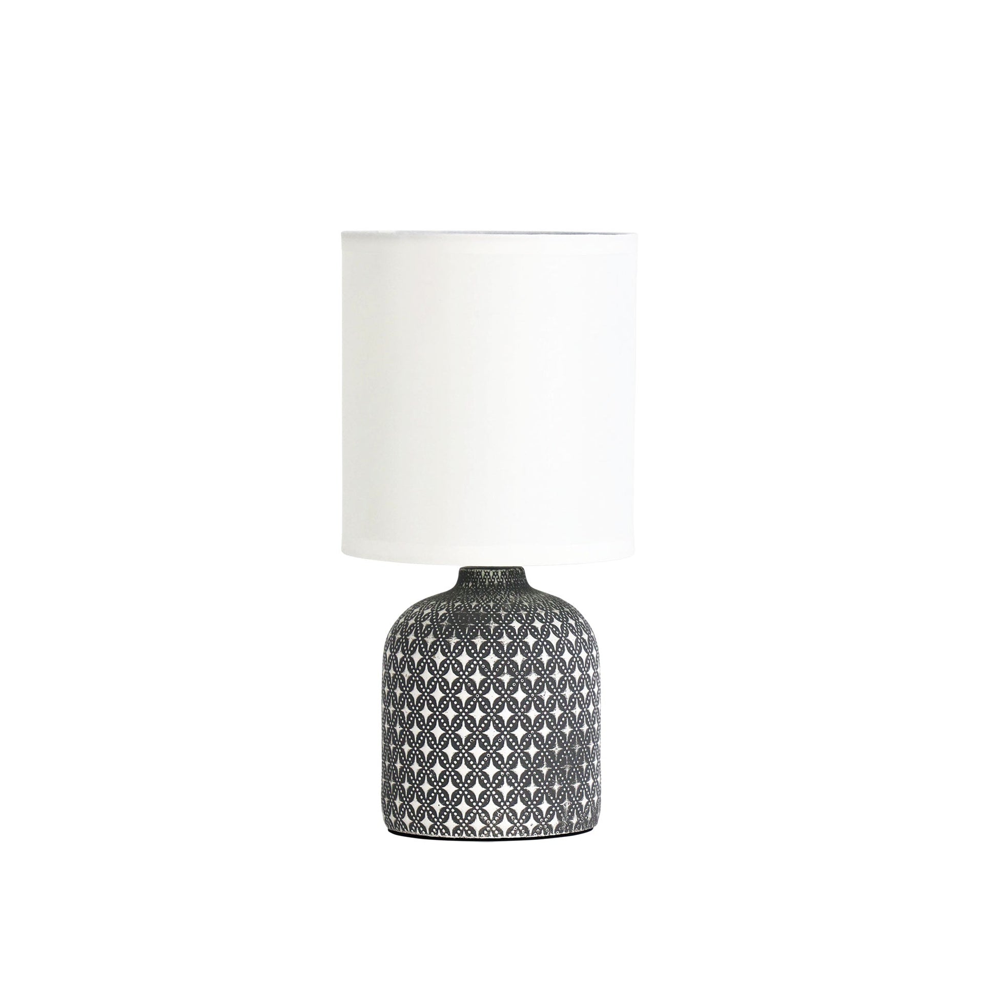 VERA Grey Ceramic Table Lamp Oriel Lighting