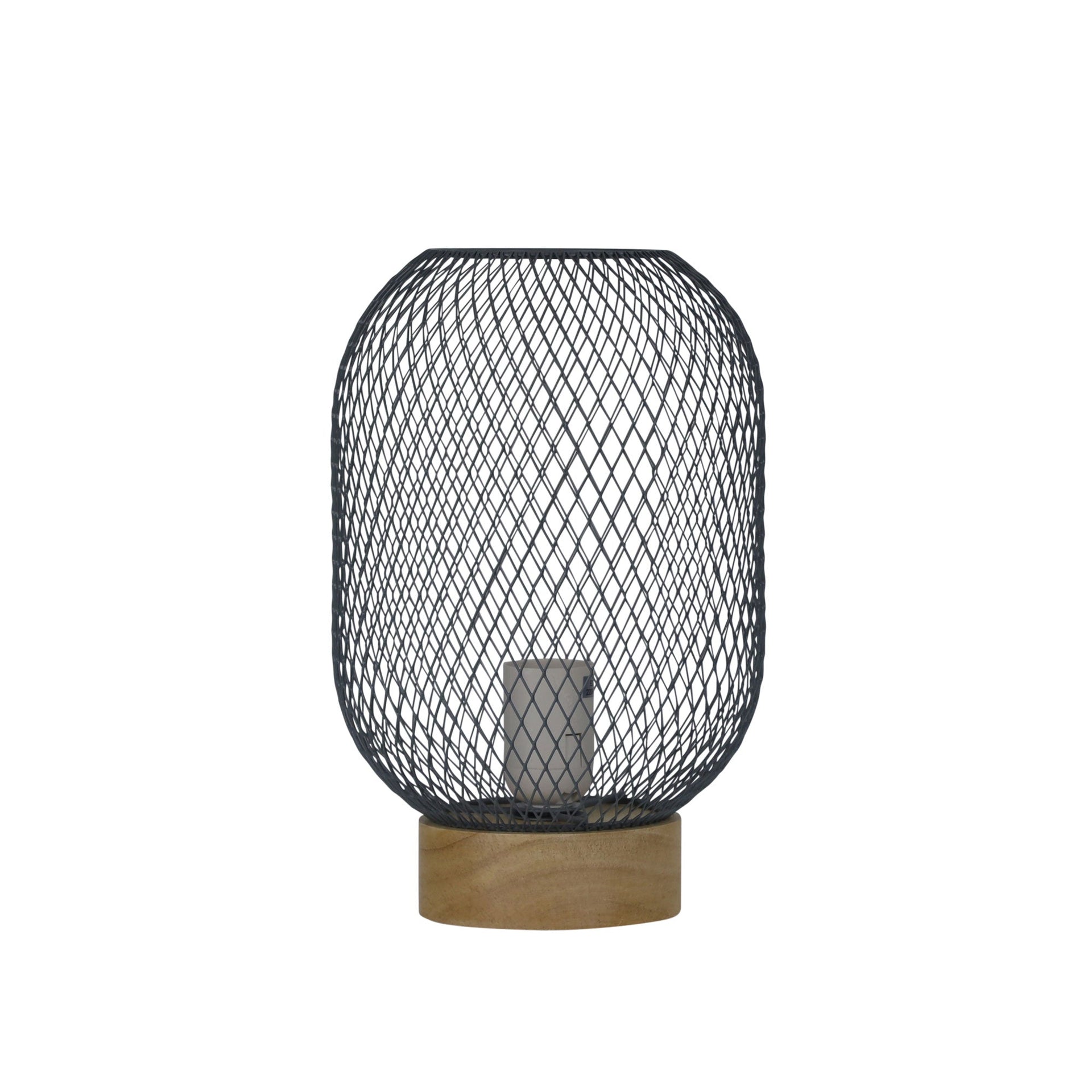 TILDA Grey Mesh Table Lamp Oriel Lighting