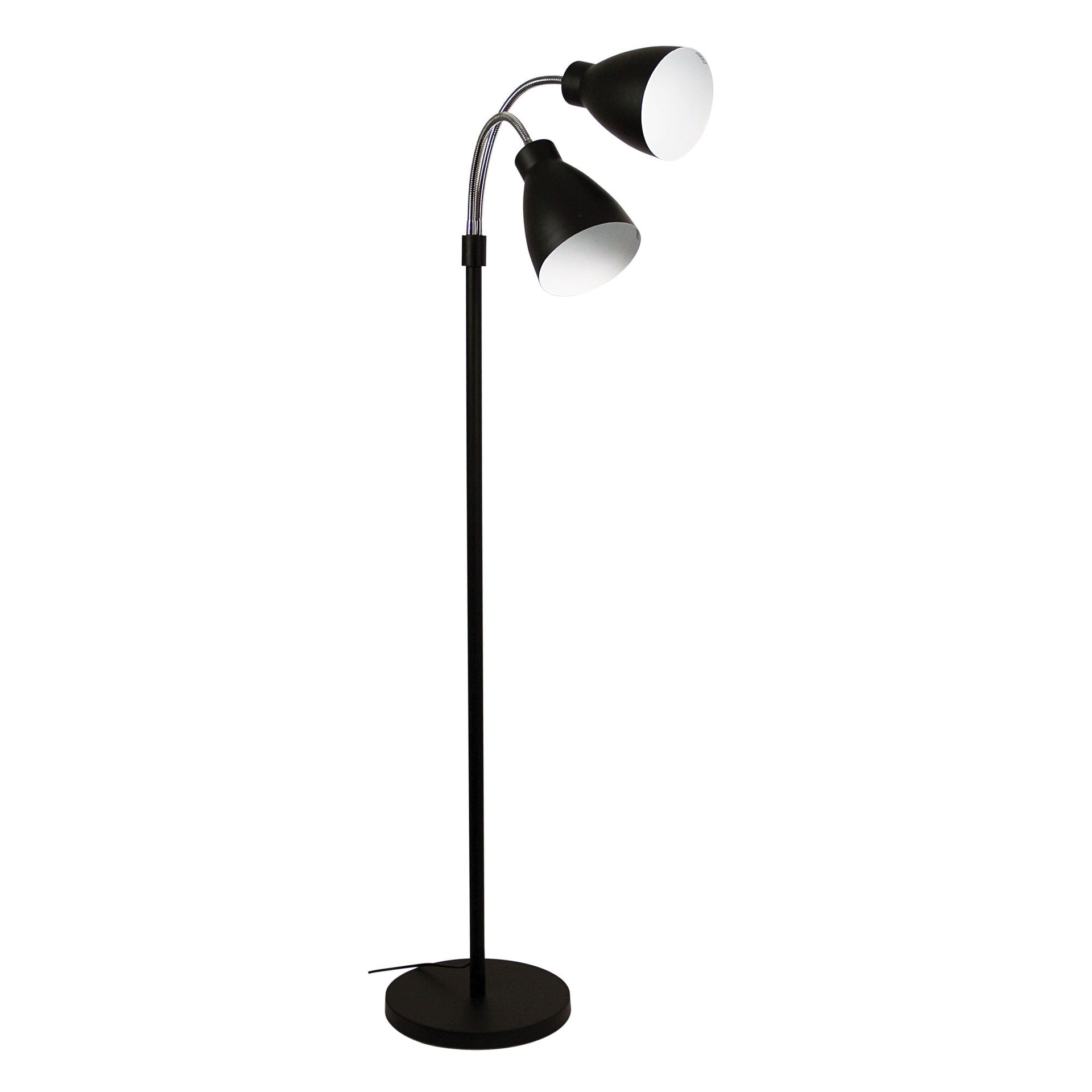 RETRO Twin Flexible Neck Black Oriel Lighting