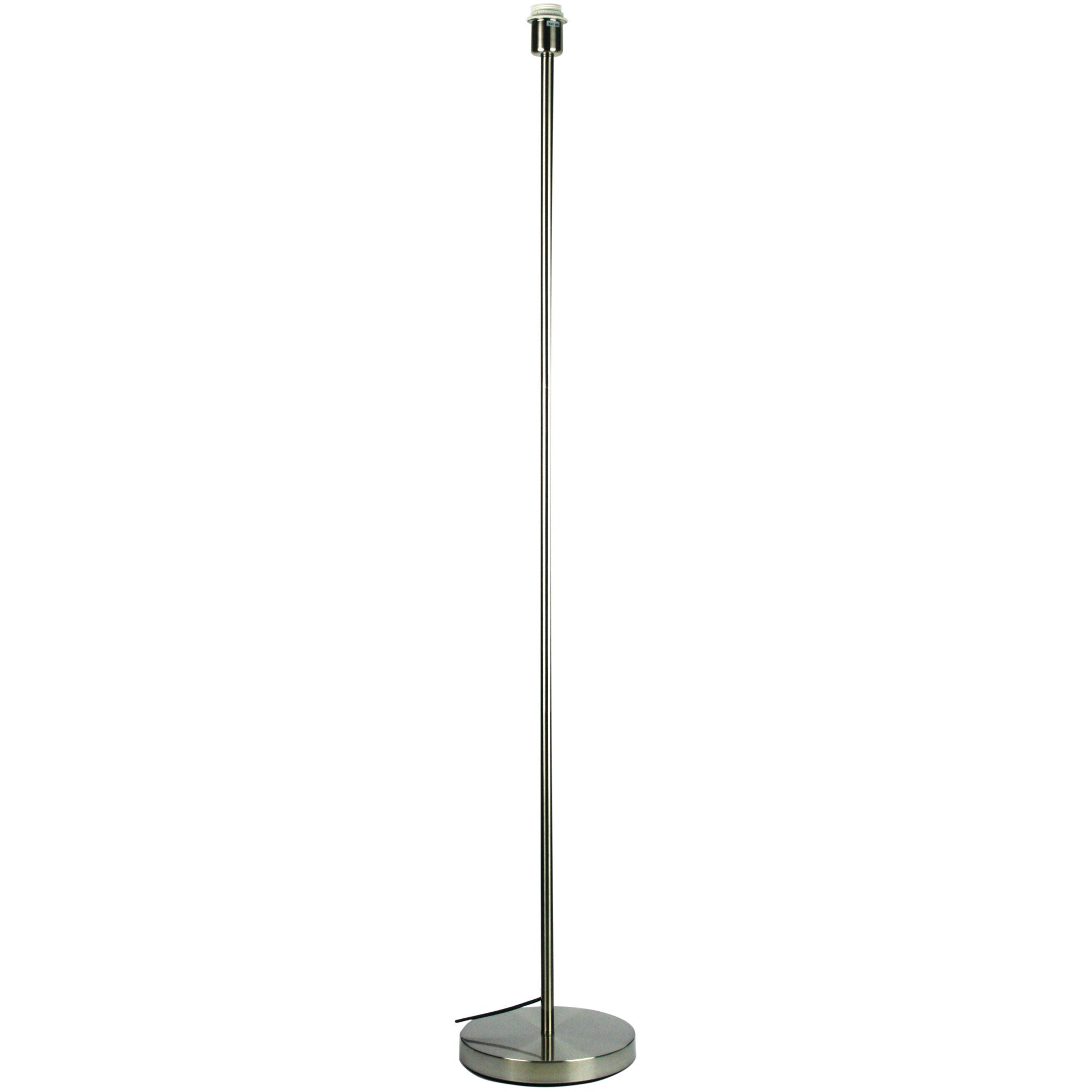 SPOKE 1450 Floor Lamp Base only Brushed Chrome E27 Oriel Lighting