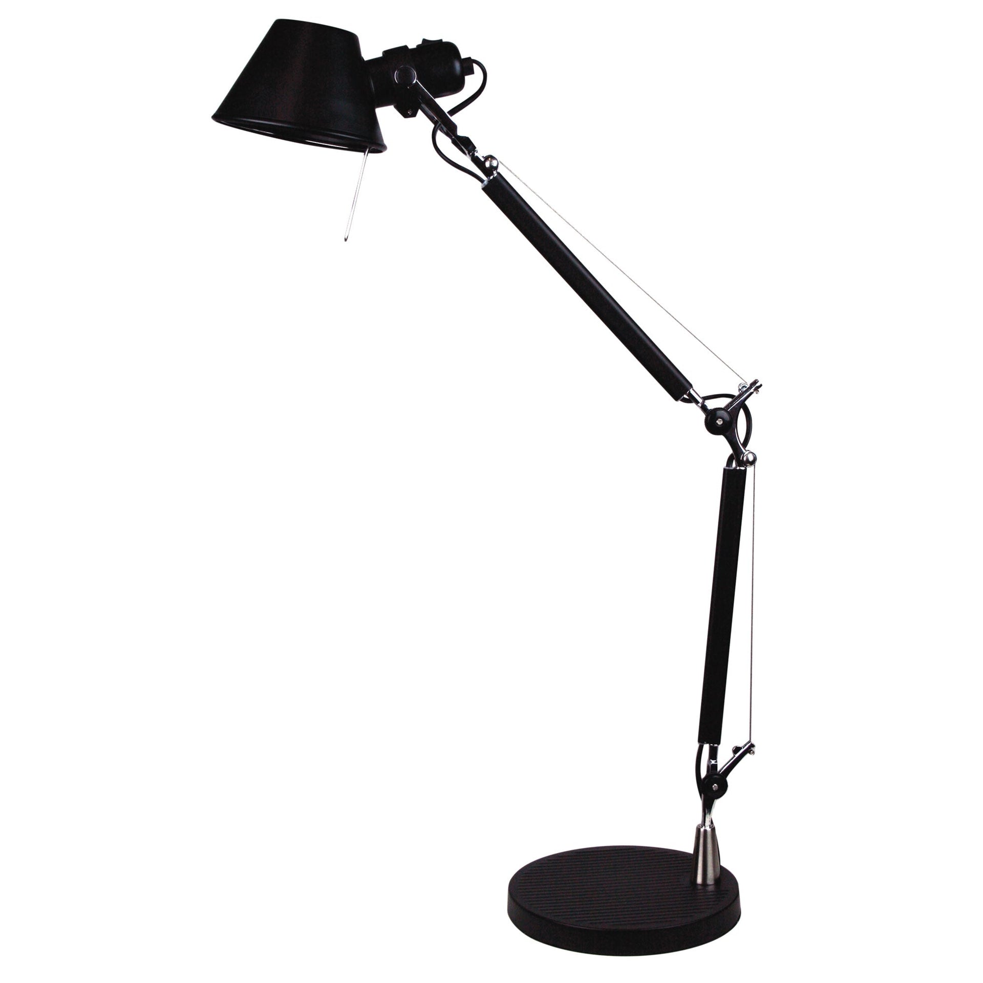 FORMA LAMP Retro Styled Adjustable Task Lamp Black Oriel Lighting