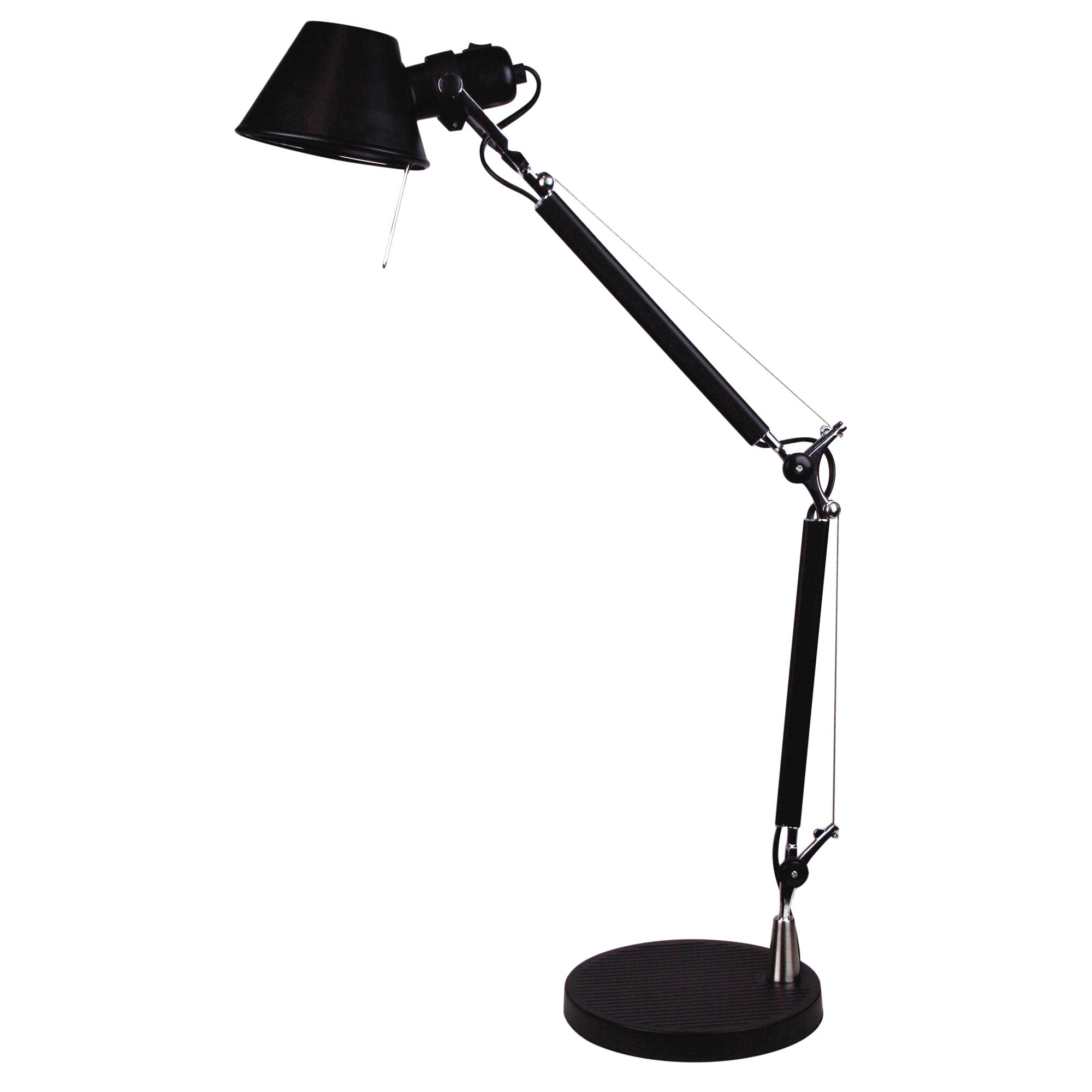 FORMA LAMP Retro Styled Adjustable Task Lamp Black Oriel Lighting