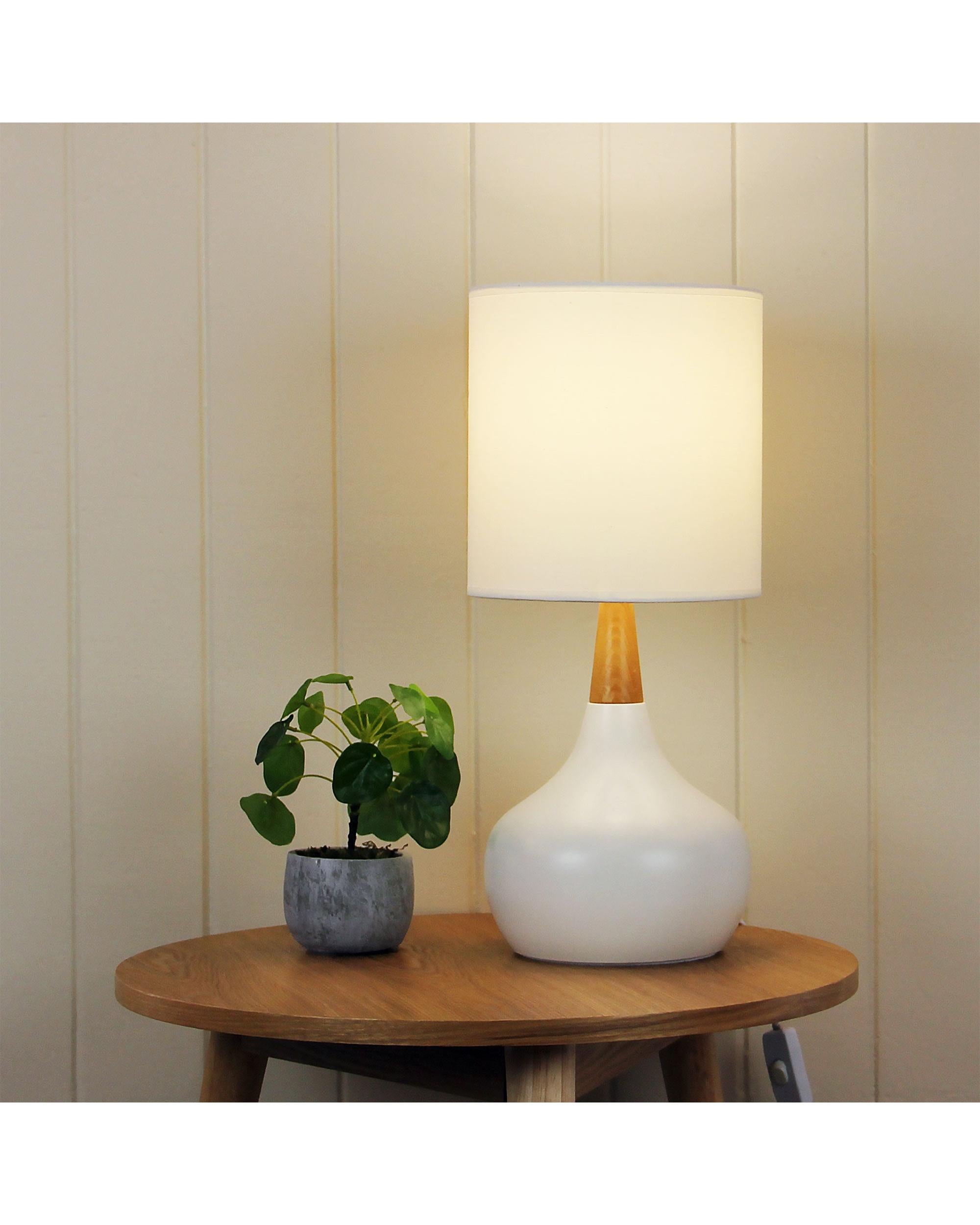 POD TOUCH White On-Off Touch Lamp Oriel Lighting