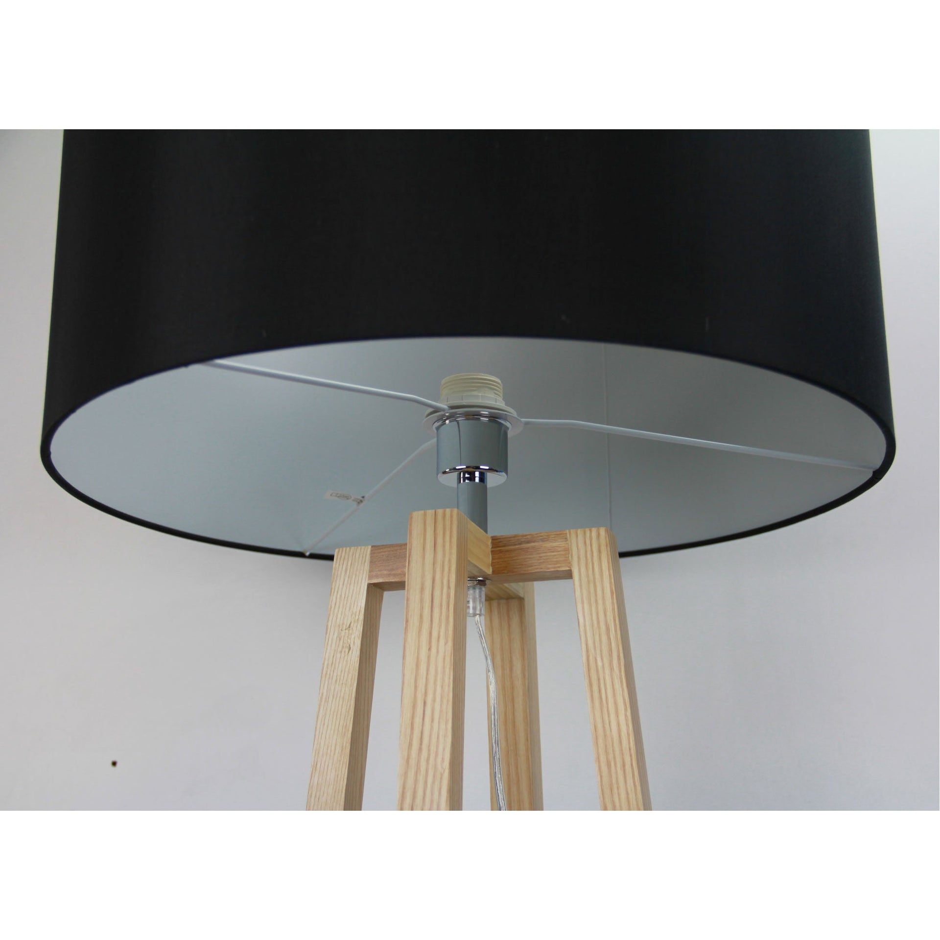 MALMO FLOOR LAMP BASE Timber Floor Lamp Base E27 Oriel Lighting