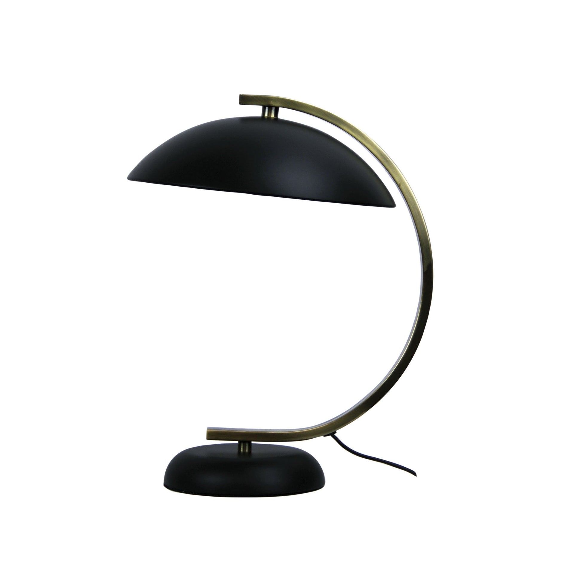 DECO Black Antique Brass Table Lamp Oriel Lighting