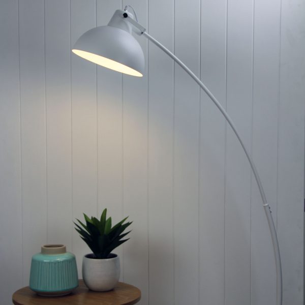 LAGO White floor lamp Oriel Lighting