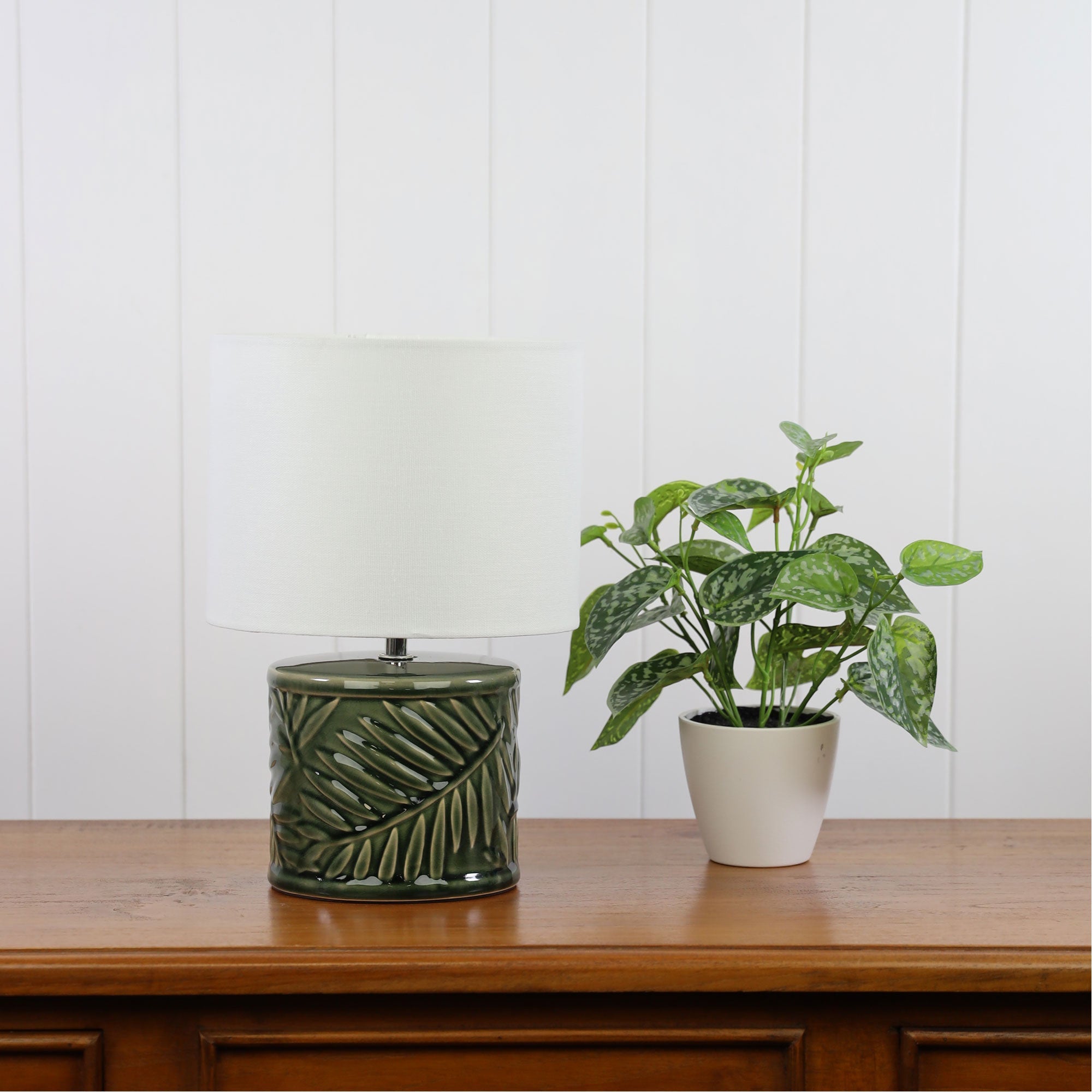 KAI Ceramic Table Lamp with Shade Oriel Lighting