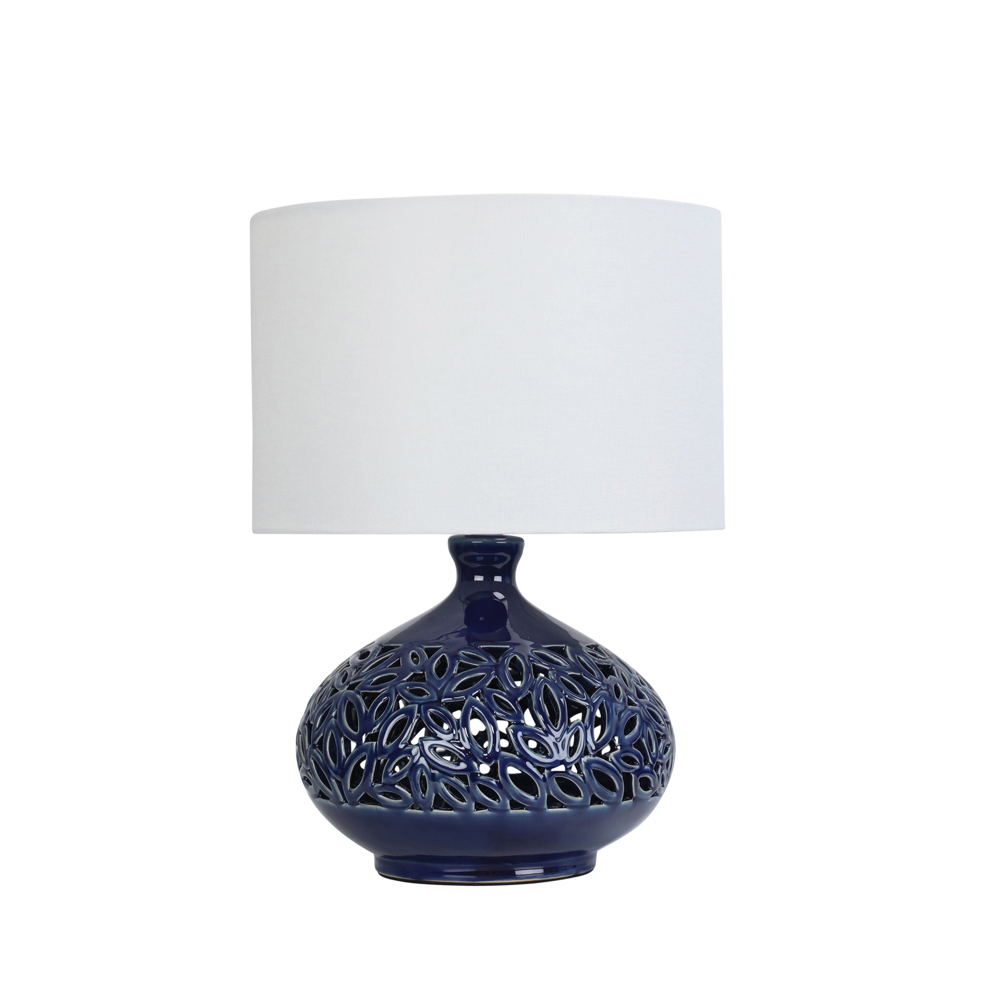 DOUGLAS Ceramic Table Lamp with Shade Oriel Lighting