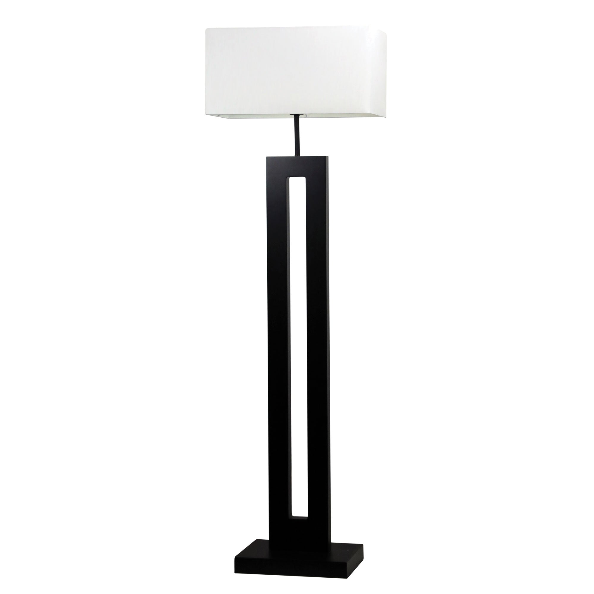 HABITAT FLOOR Dark Stained Floor Lamp Base Only Oriel Lighting