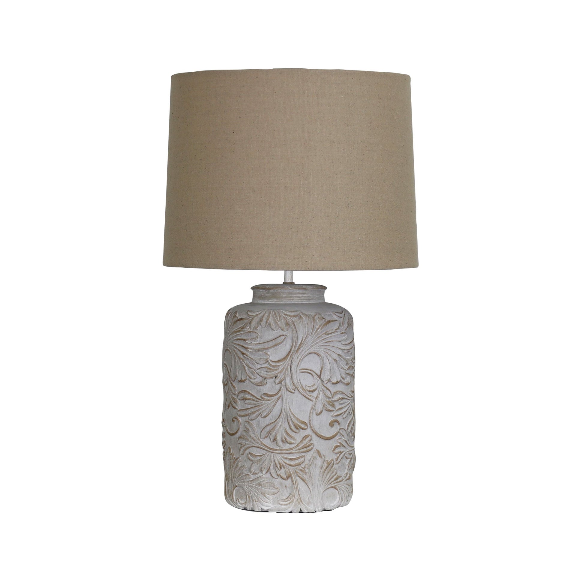 ANDORRA Table Lamp Romantic Embossed Floral Oriel Lighting