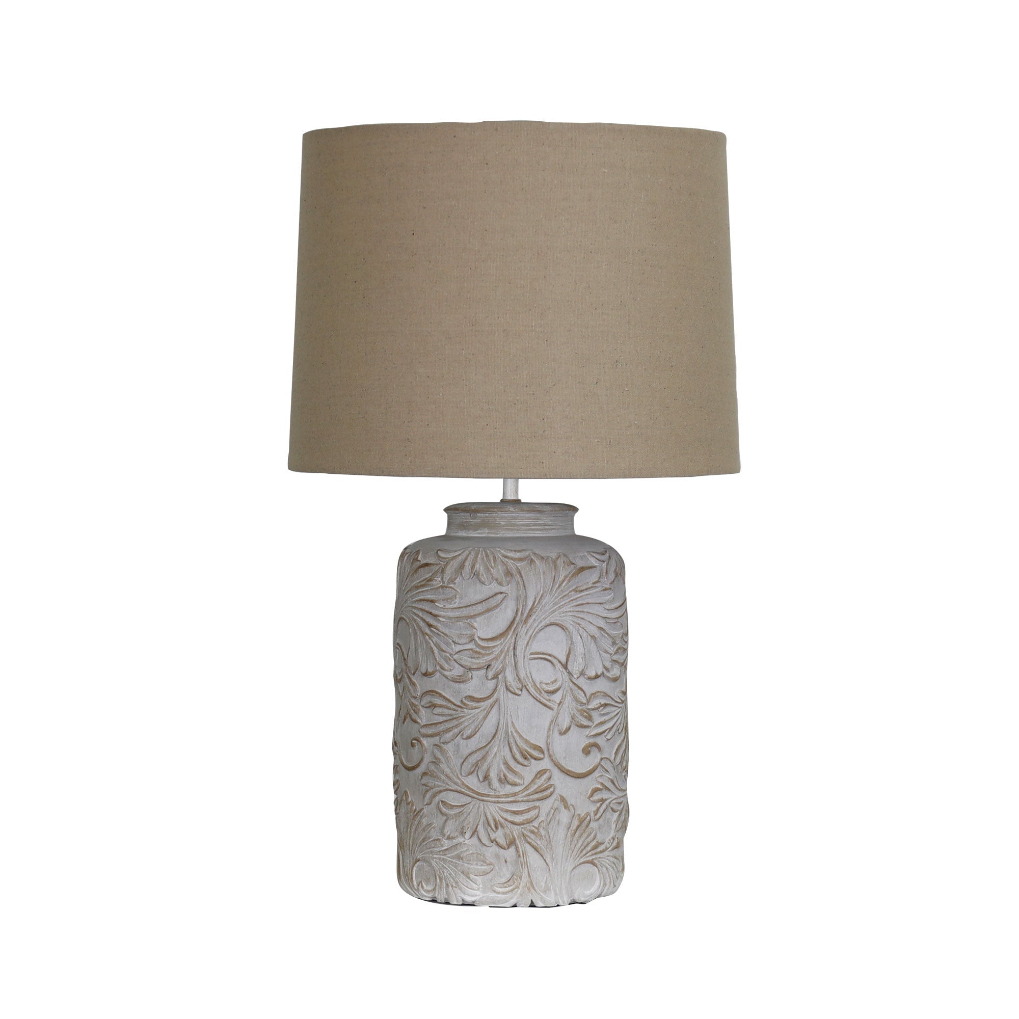 ANDORRA Table Lamp Romantic Embossed Floral Oriel Lighting
