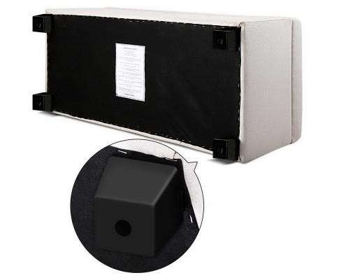 Large Fabric Storage Ottoman - Beige Artiss