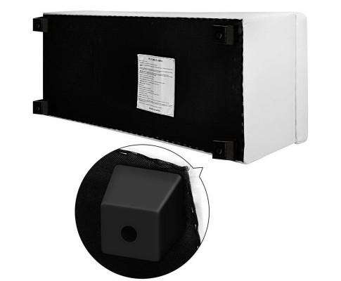 Large PU Leather Storage Ottoman - White Artiss