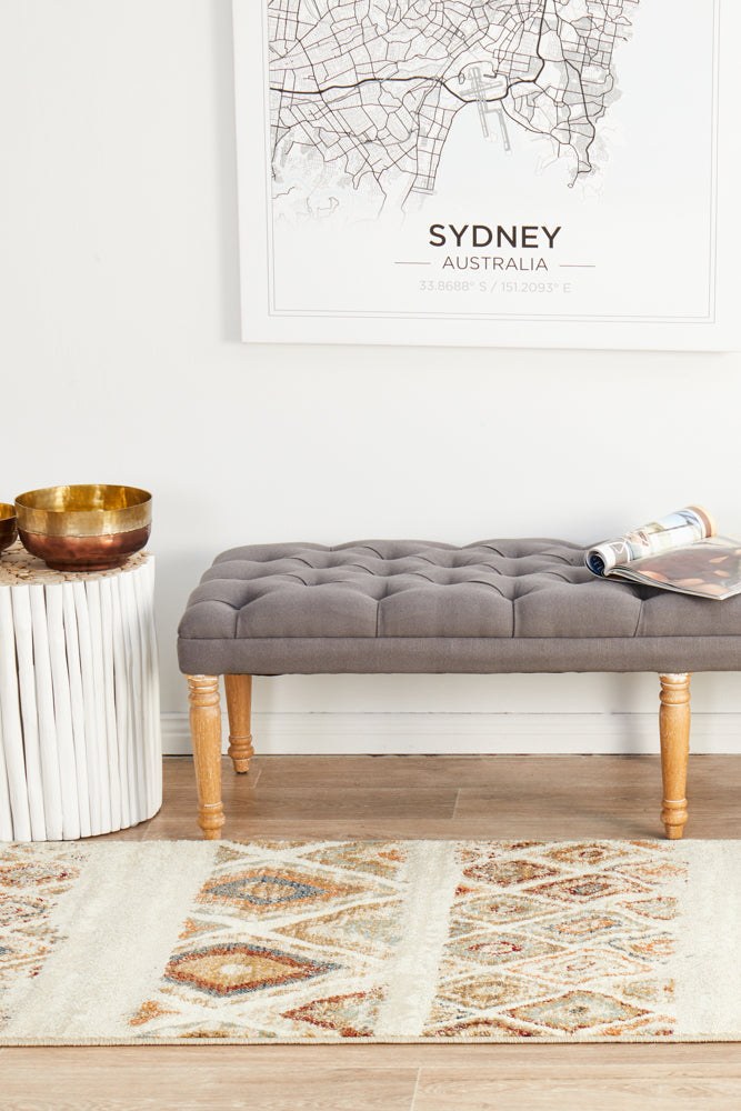 Oxford Contrast Rust Runner Rug Rug Culture