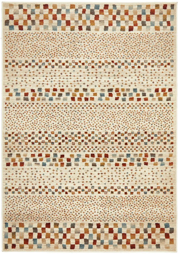 Oxford Squares Bone Rug Rug Culture