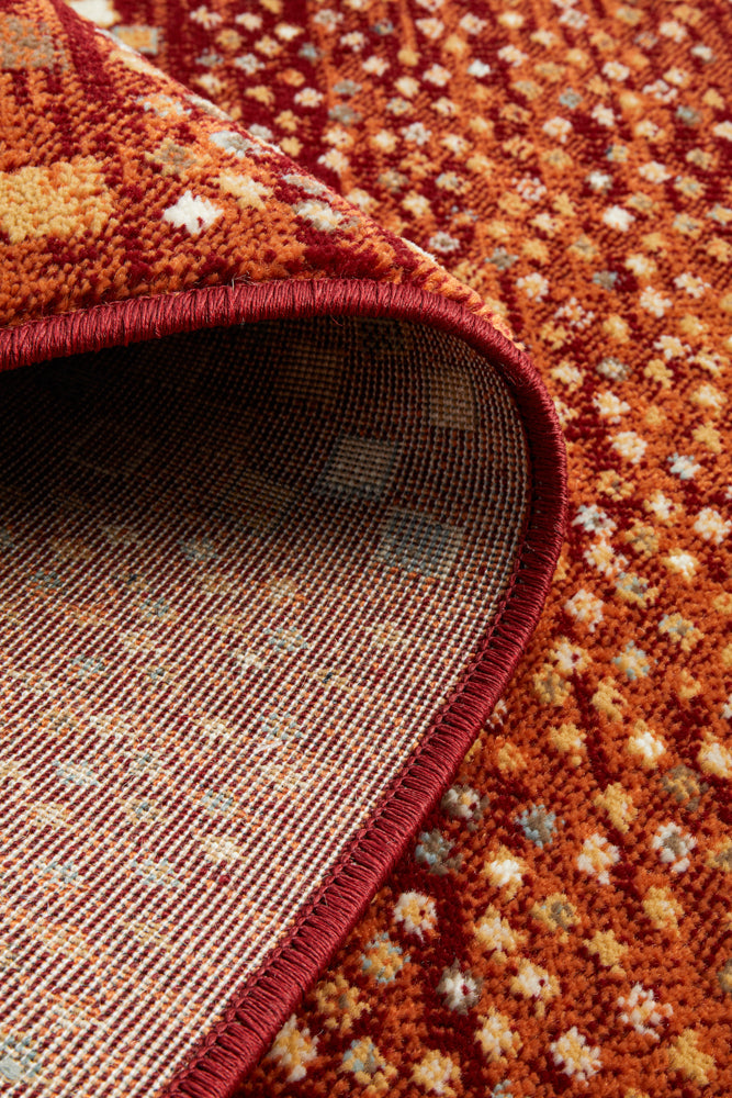 Oxford Squares Rust Rug Rug Culture