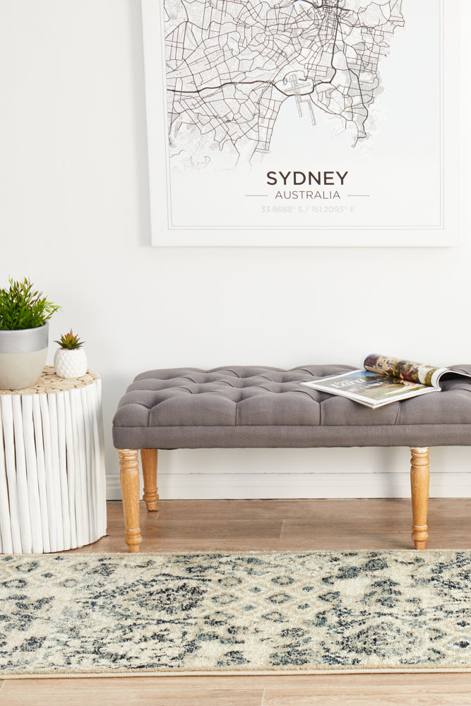 Oxford Illusion Blue Runner Rug Rug Culture