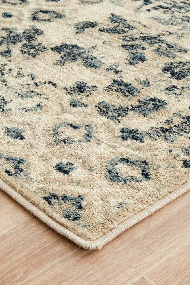Oxford Illusion Blue Runner Rug Rug Culture