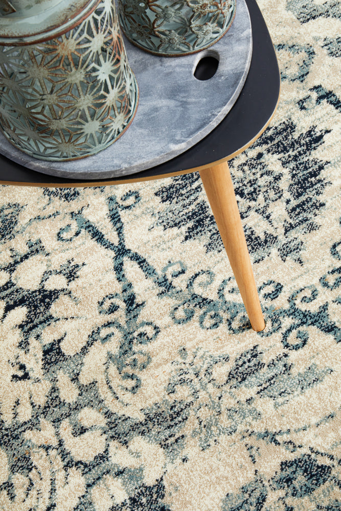 Oxford Illusion Blue Rug Rug Culture