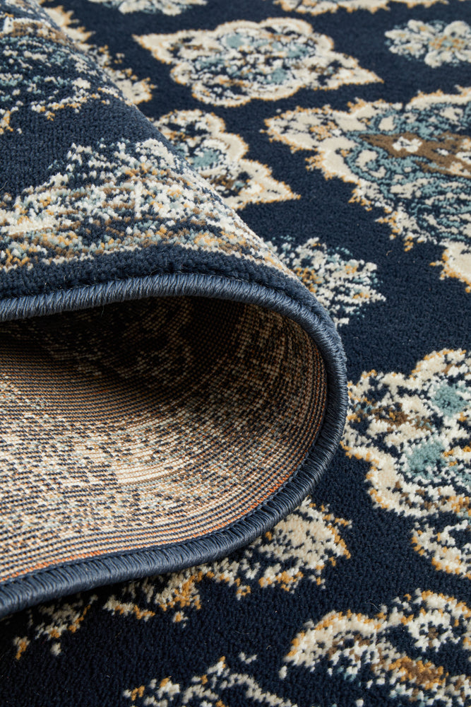 Oxford Timeline Navy Rug Rug Culture